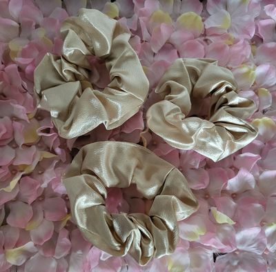 Gold Hair Scrunchies