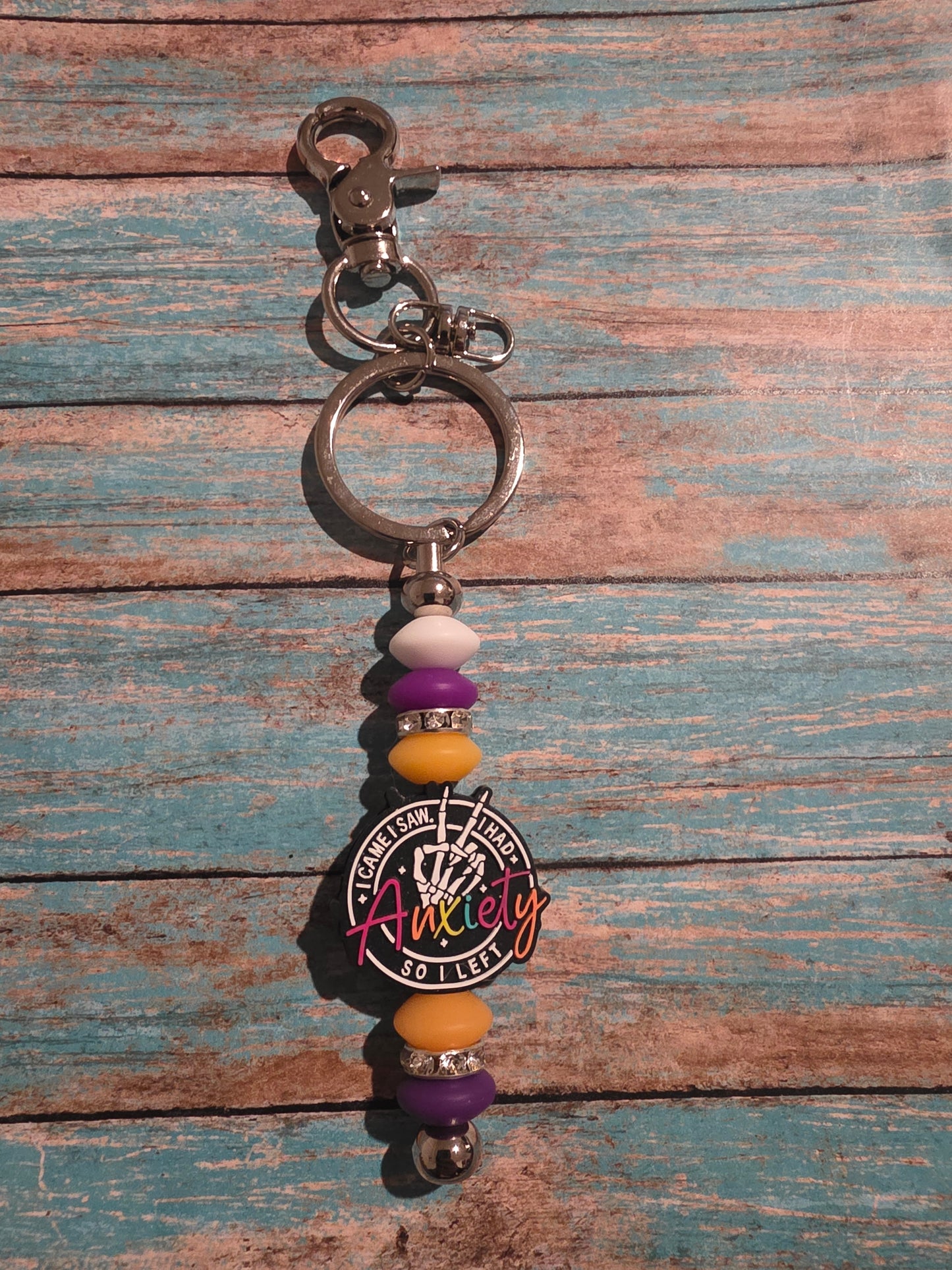 I came I saw I had Anxiety so I left keychain
