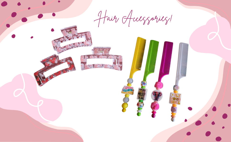 Claw Clips, combs, clips