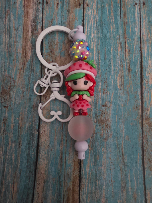 Strawberry shortcake keychain