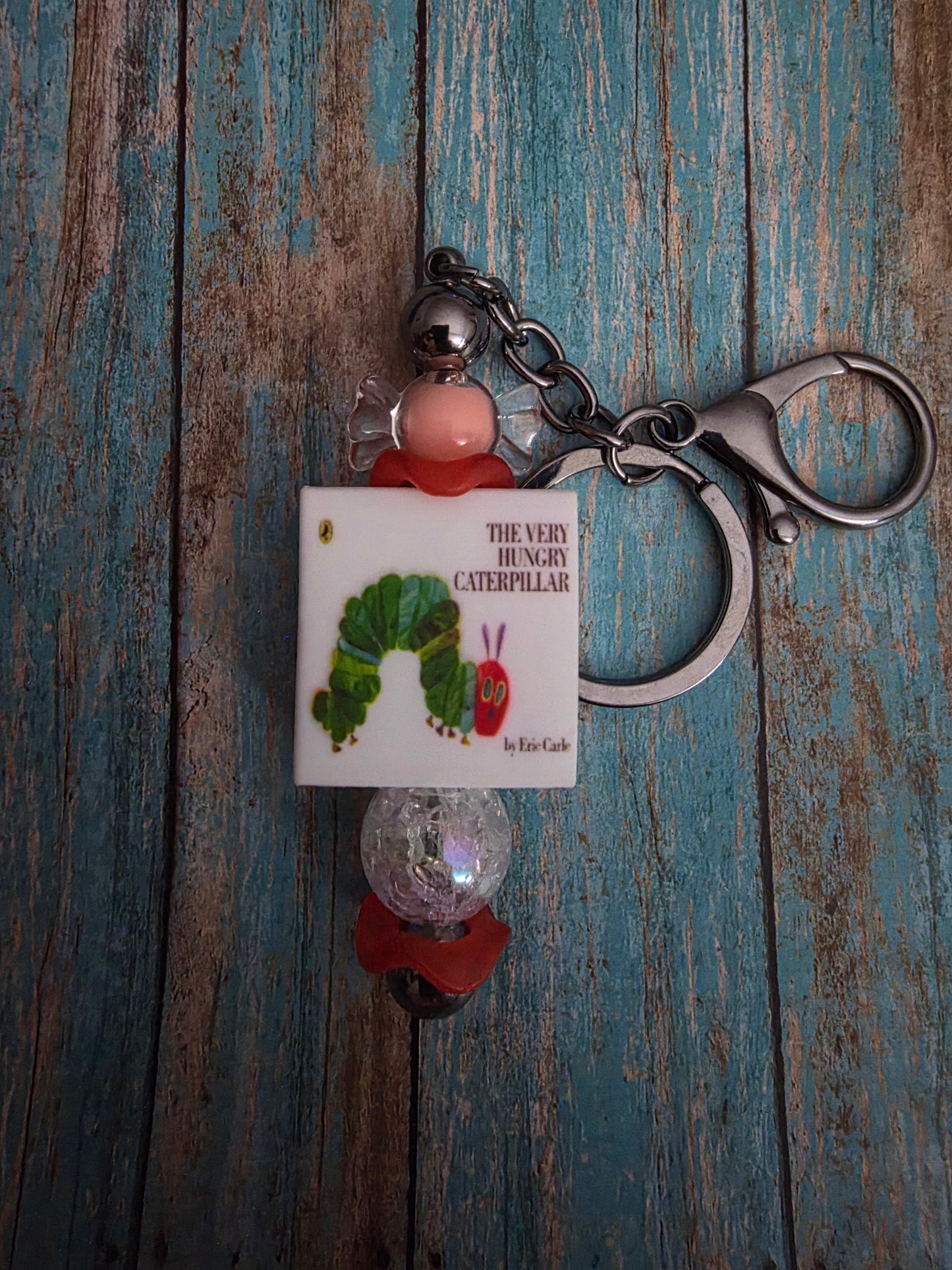 The very hungry caterpillar keychain